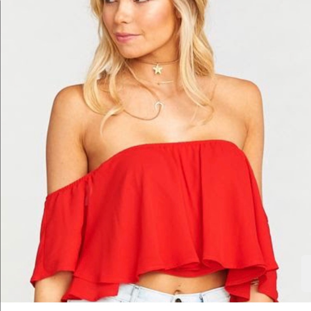 Show me your mumu - nica ruffle top